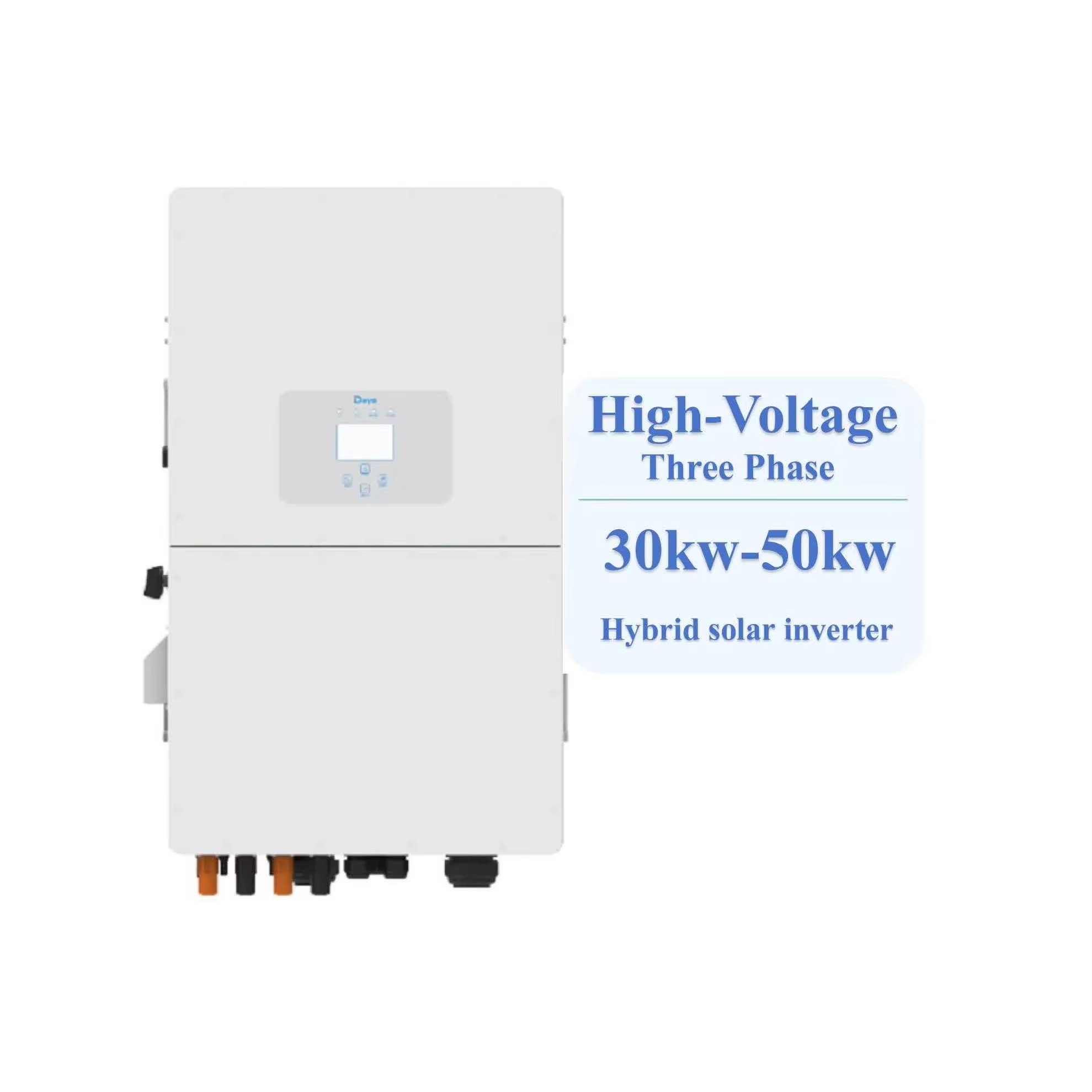 Deye NEW 3 Phase 30KW 40KW 50KW SUN-29.9/30/35/40/50K-SG01HP3 Hybrid Solar Inverter With BMS