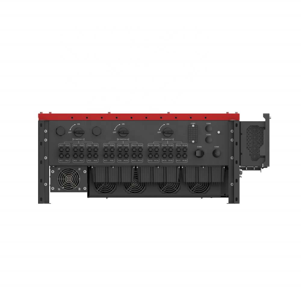Smart Industrial Solar Inverters 100kva Grid Tie Inverter with Limiter 8MPPT On Grid Inverter for Solar Panel System