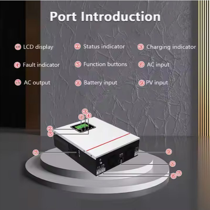 Photovoltaic Solar Power 1000w Dc 12V To AC 220V 230V 1Kw 40A MPPT Hybrid Inverter Off-Grid solar Inverter