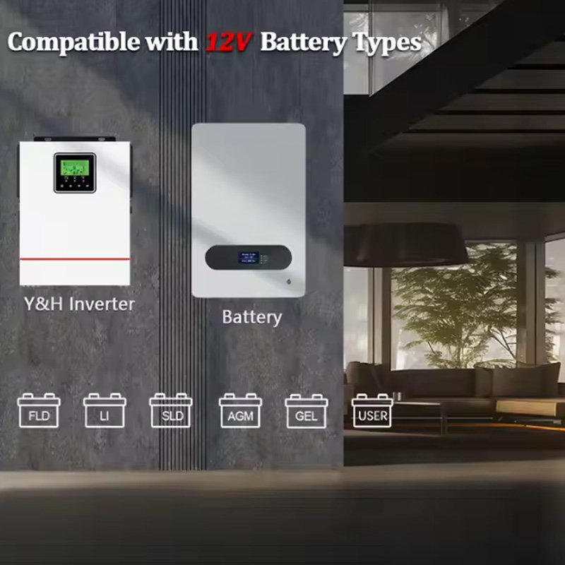 Photovoltaic Solar Power 1000w Dc 12V To AC 220V 230V 1Kw 40A MPPT Hybrid Inverter Off-Grid solar Inverter
