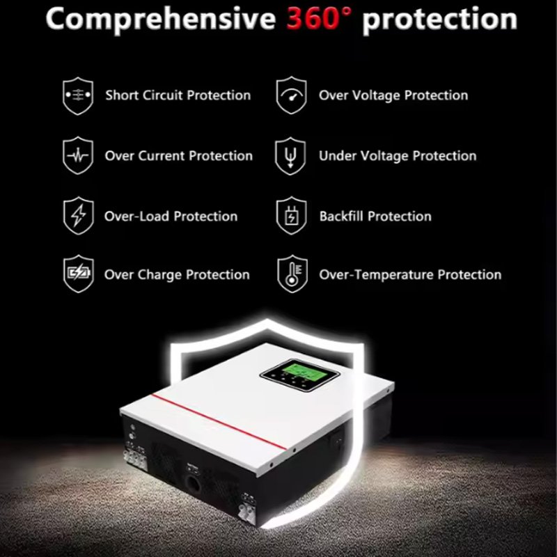 Photovoltaic Solar Power 1000w Dc 12V To AC 220V 230V 1Kw 40A MPPT Hybrid Inverter Off-Grid solar Inverter