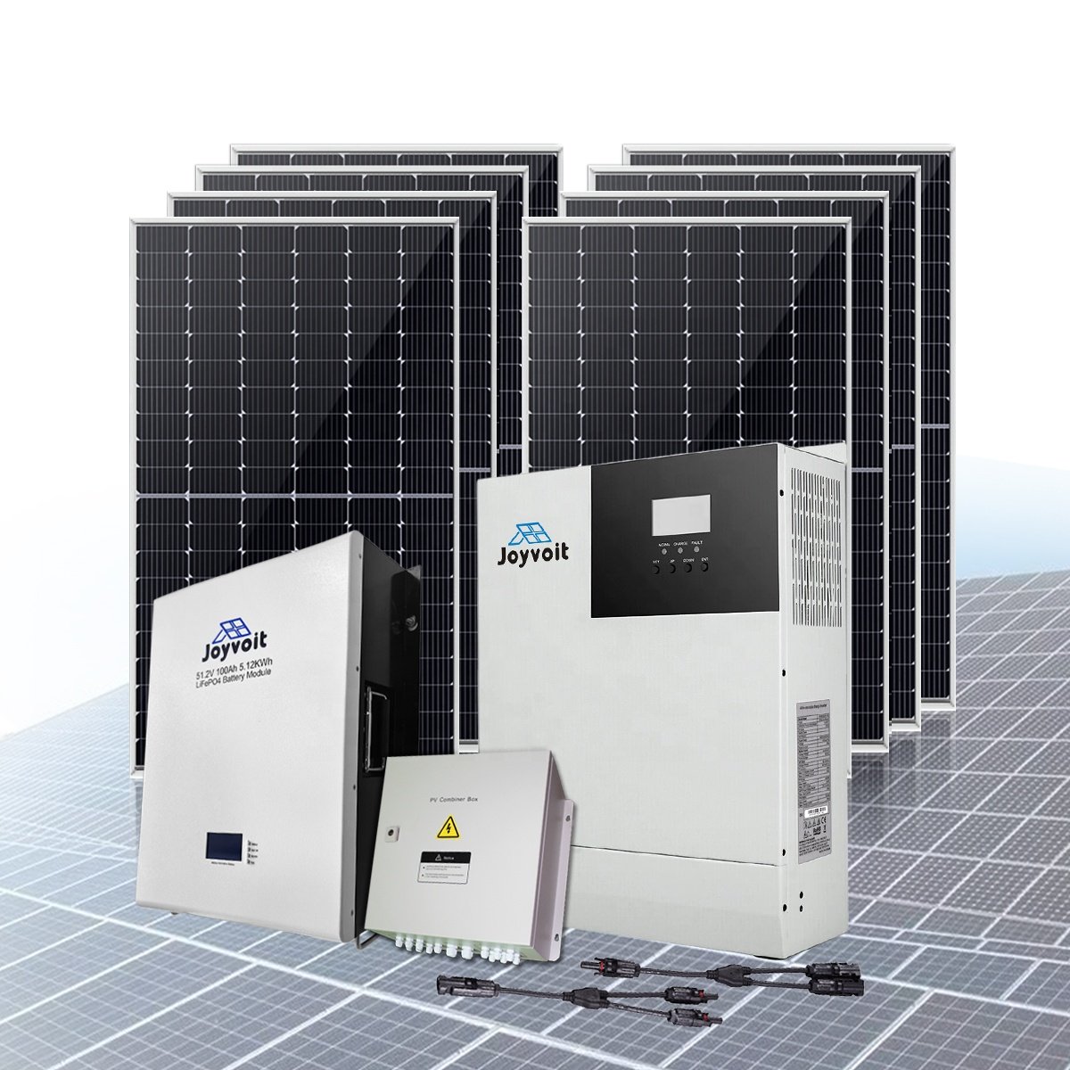 ROHS Approved Hybrid 5000W Solar Power Generator System AC220V liFePO4 Battery 48V Home Solar Inverter System with Mono Panels