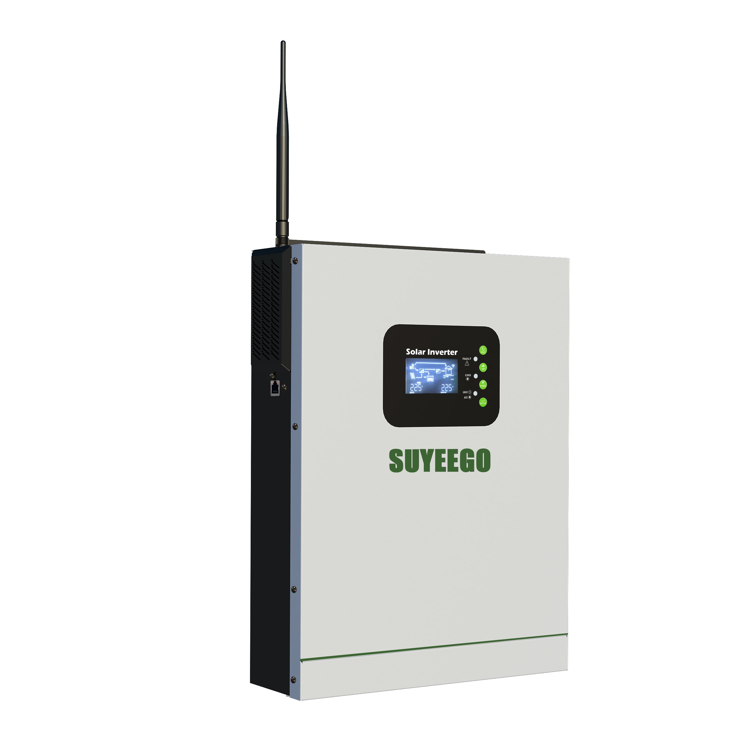 SUYEEGO 3kw 5kw 8kw 10kw pure sine wave 12V 24V 48V dc to 230V 220V ac power inverter off grid mppt hybrid solar Inverter wifi