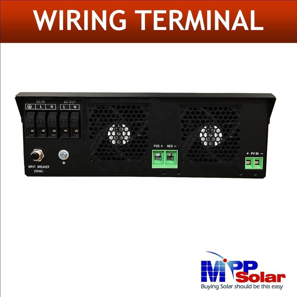 PIP5048HSE 5000w 48v 230v MPP Solar off grid solar inverter PWM Solar charger 50A battery charger 60A