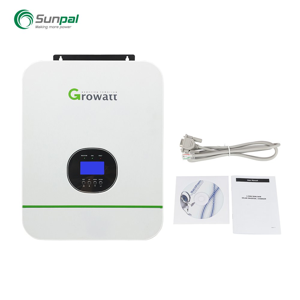 Growatt Spf 5000 Es Off Grid Solar Inverter Mppt 10Kw 12Kw Hybrid Single Phase Inverter Solar Inverter Supplier