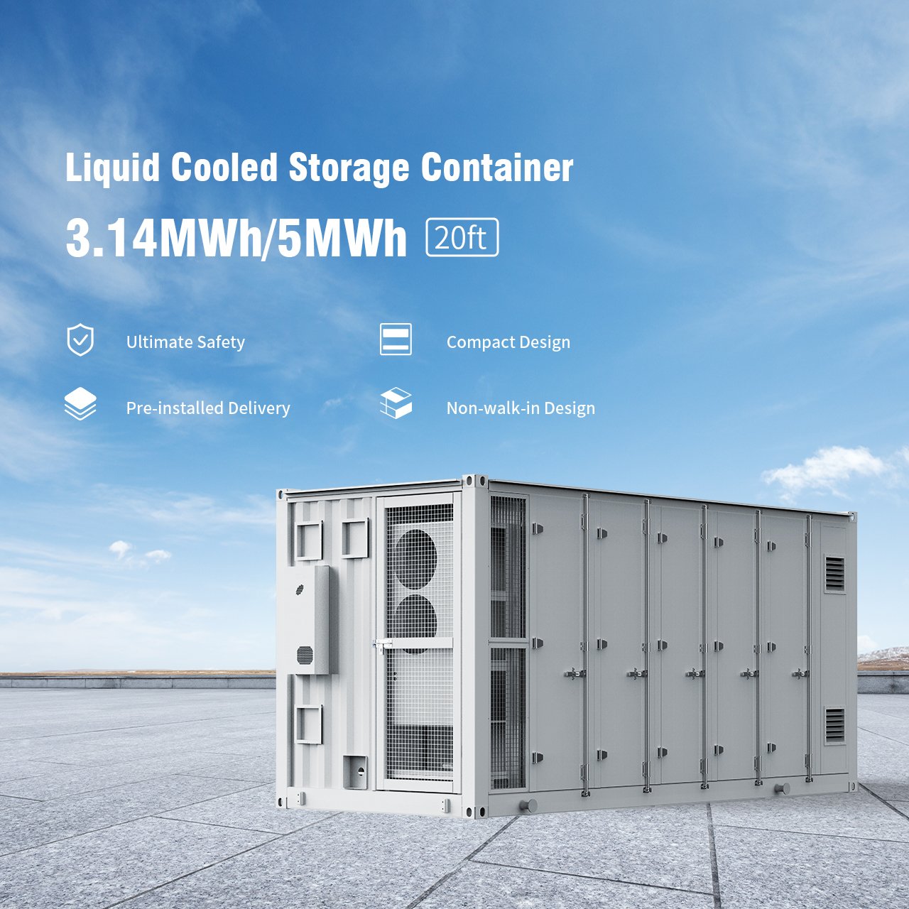 ESS Station 3.14Mwh solar generator lifepo4 battery solar panel system Microgrid energy storage system all in one solar power