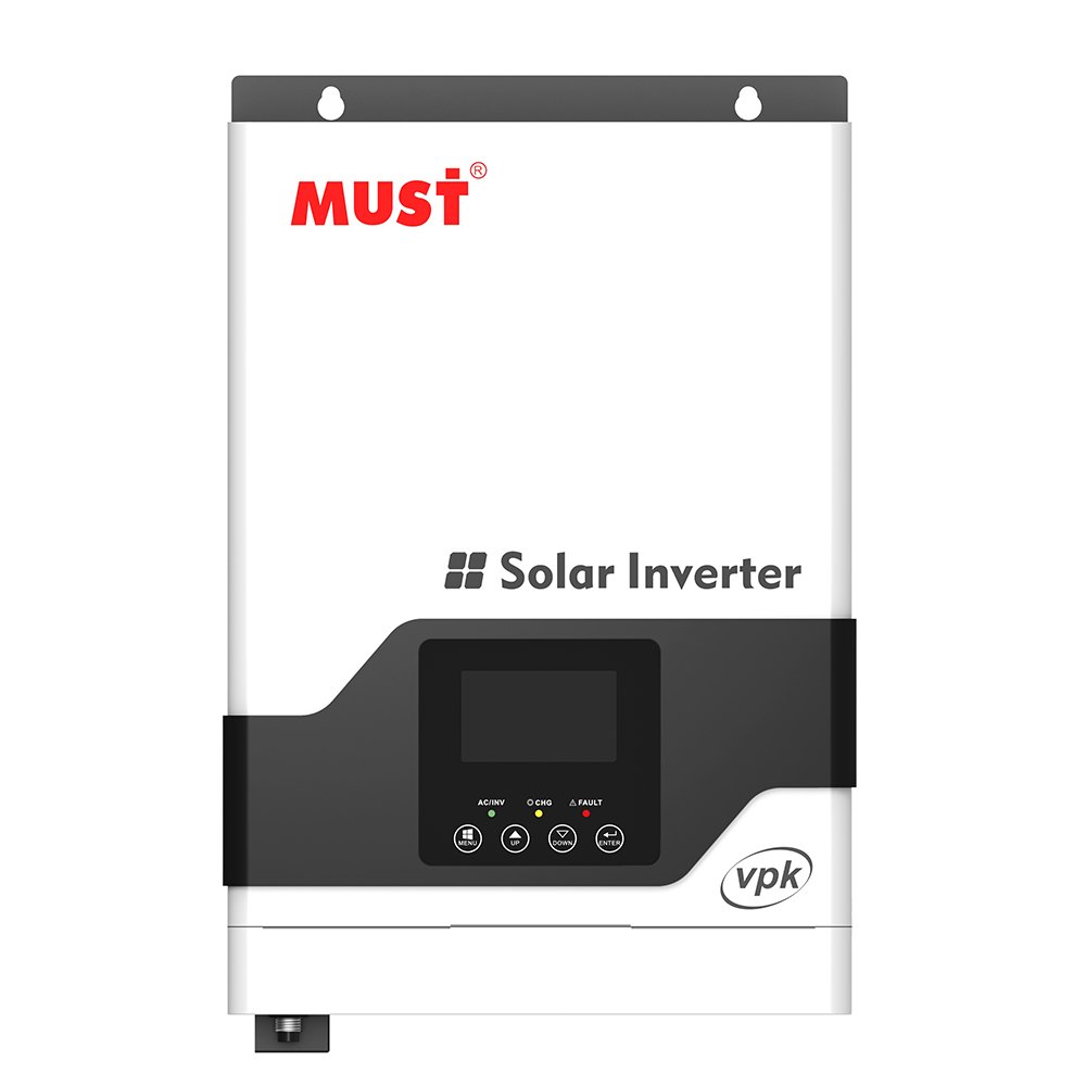 MUST PV18-1012VPK 12V 3KW pure sine wave off grid solar inverter with PWM 50A for home/island