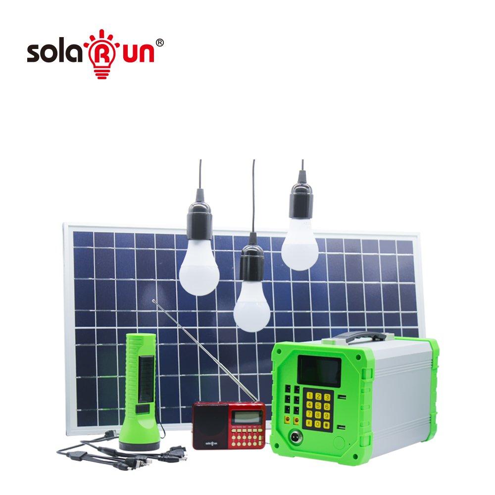 Portable PAYG Solar Home Lighting System Solar DC TV & Fan multi-functional Solar Energy Pay As You Go solar system manufactures