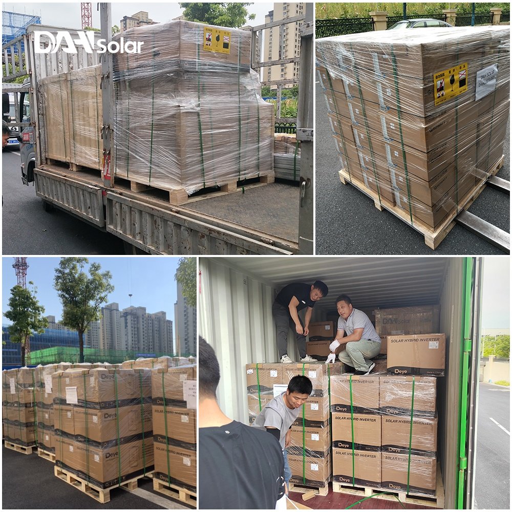 DAH solar panels factory Deye 8kw 10kw 12kw SG04LP3-EU three phase hybrid solar inverter