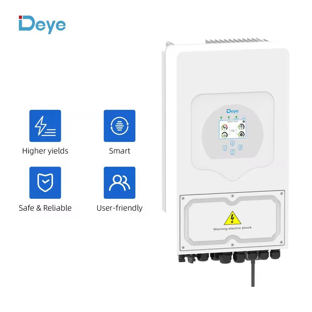 Ready Stock Deye High Quality Sun-3.6/5/6K-Sg03lp1-EU Single Phase 220v/230v 3kw 5kw 6kw Deye Hybrid Solar Inverter for Home Use