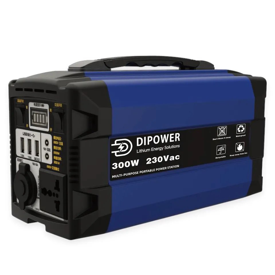 battery portable power station outdoor solar DIDU 300W Solar Portable Power Station For Camping lithium Battery 277.5Wh