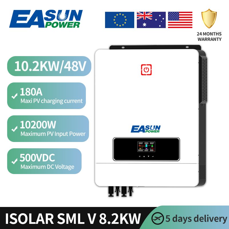 EASUN POWER 10kw Hybrid Inverter 10KV 48 V Price 10.2KW Hybrid Solar Inverter with MPPT Charge Controller
