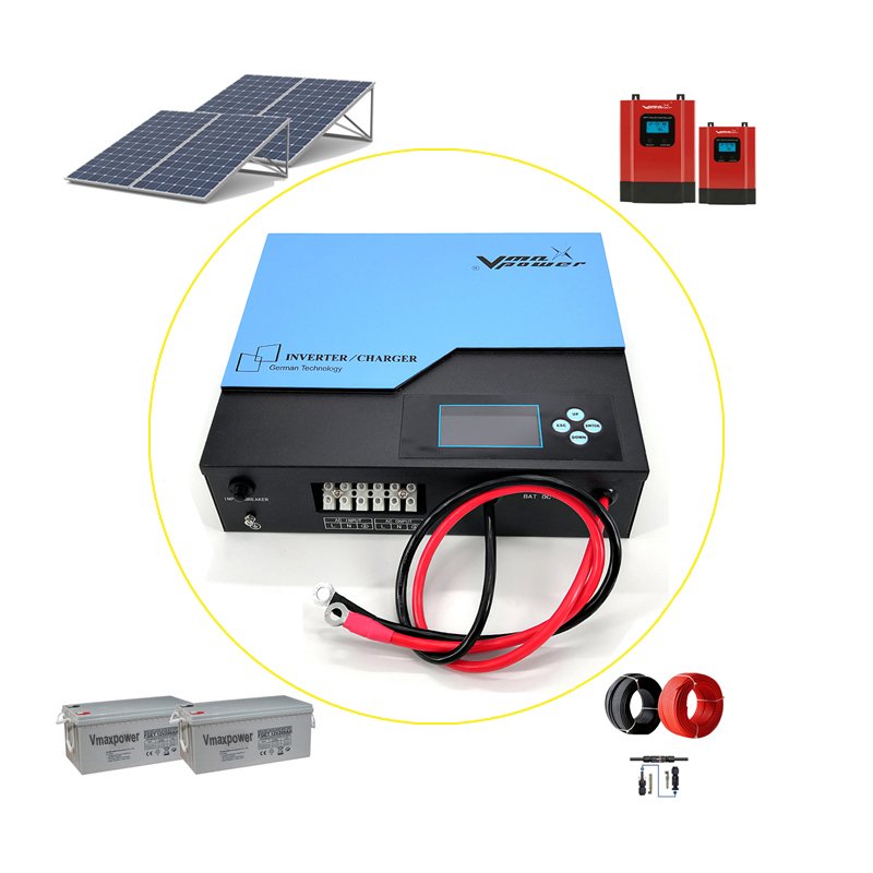 Vmaxpower 500W DC to AC Portable Off Grid Pure Sine Wave Solar Inverter 800w Home Portable Solar Generator