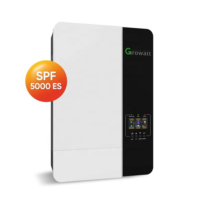 Growatt SPF5000ES 230VAC 50/60Hz 5KW Off Grid Solar Inverter for 48V Battery