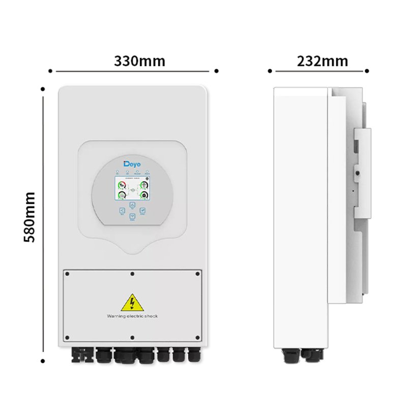 Stock Wholesale Price Three Phase SUN-6K-SG03LP1-EU 6kw 8kw DEYE Inverter Hybrid 12kw Single Phase Hybrid Solar Inverter//