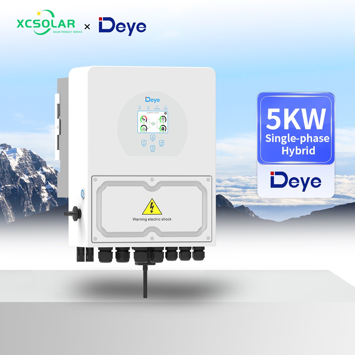 Stock Wholesale Price Three Phase SUN-6K-SG03LP1-EU 6kw 8kw DEYE Inverter Hybrid 12kw Single Phase Hybrid Solar Inverter//