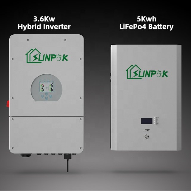 Sunpok Energy Solar System Panel Systems and Battery House Kit Complete Low Price Off-grid Ground-mounted Off The Grid 5kw Home