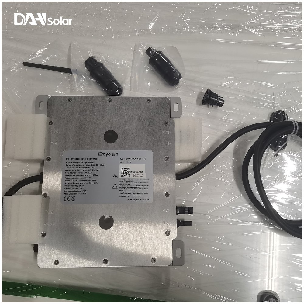 Deye 1000w solar on grid tied single phase mppt micro inverter with power limite