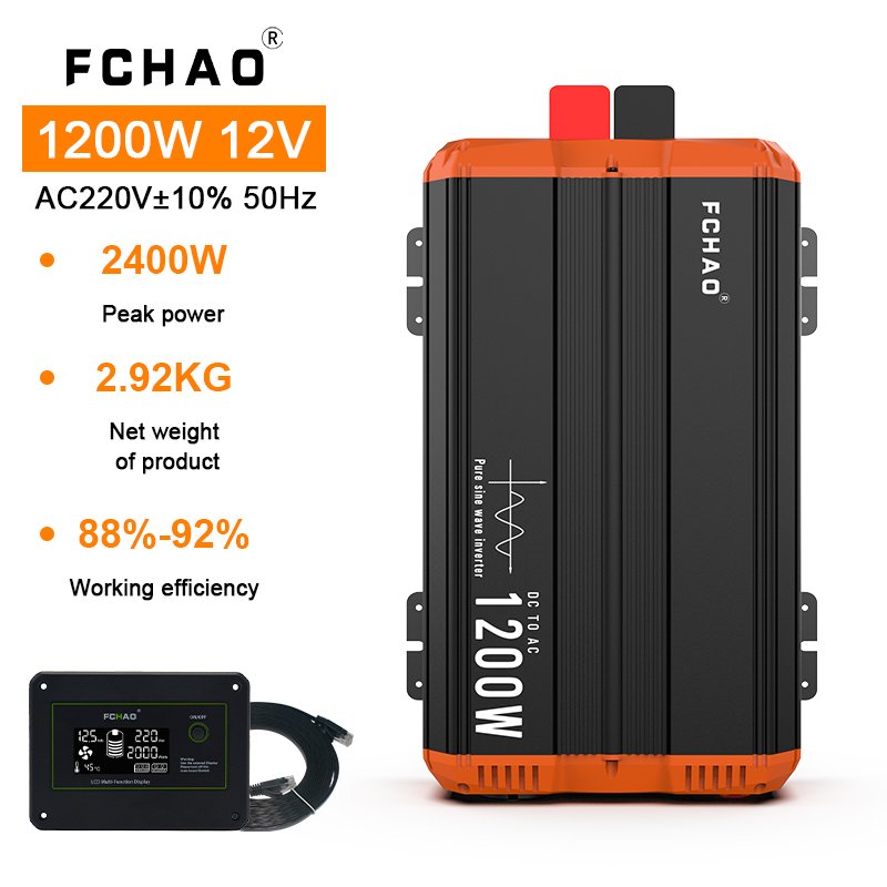 EU warehouse inverters converters pure sine wave 12V 24V to 120v 240v solar inverter 3KW 5KW 6KW for car and home
