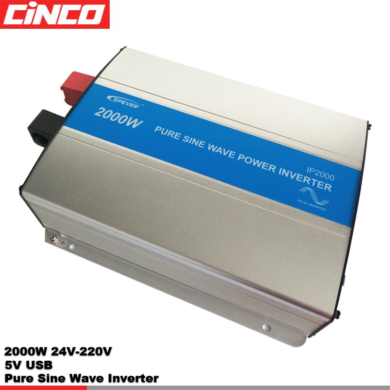 IP2000-22/21/42/41 pure sine wave inverter 2000w 24/48VDC- 110V/220V/230V universal socket solar power inverter