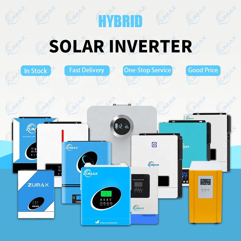 Cheap wholesale Zumax 5KW 5.5KW 6.2KW hybrid solar inverter 5kw 3000watt solar inverter 6200w solar hybrid inverter