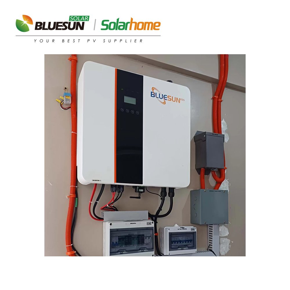Bluesun Wholesale hybrid solar system 6kw 8KW solar panel hybrid system for home use