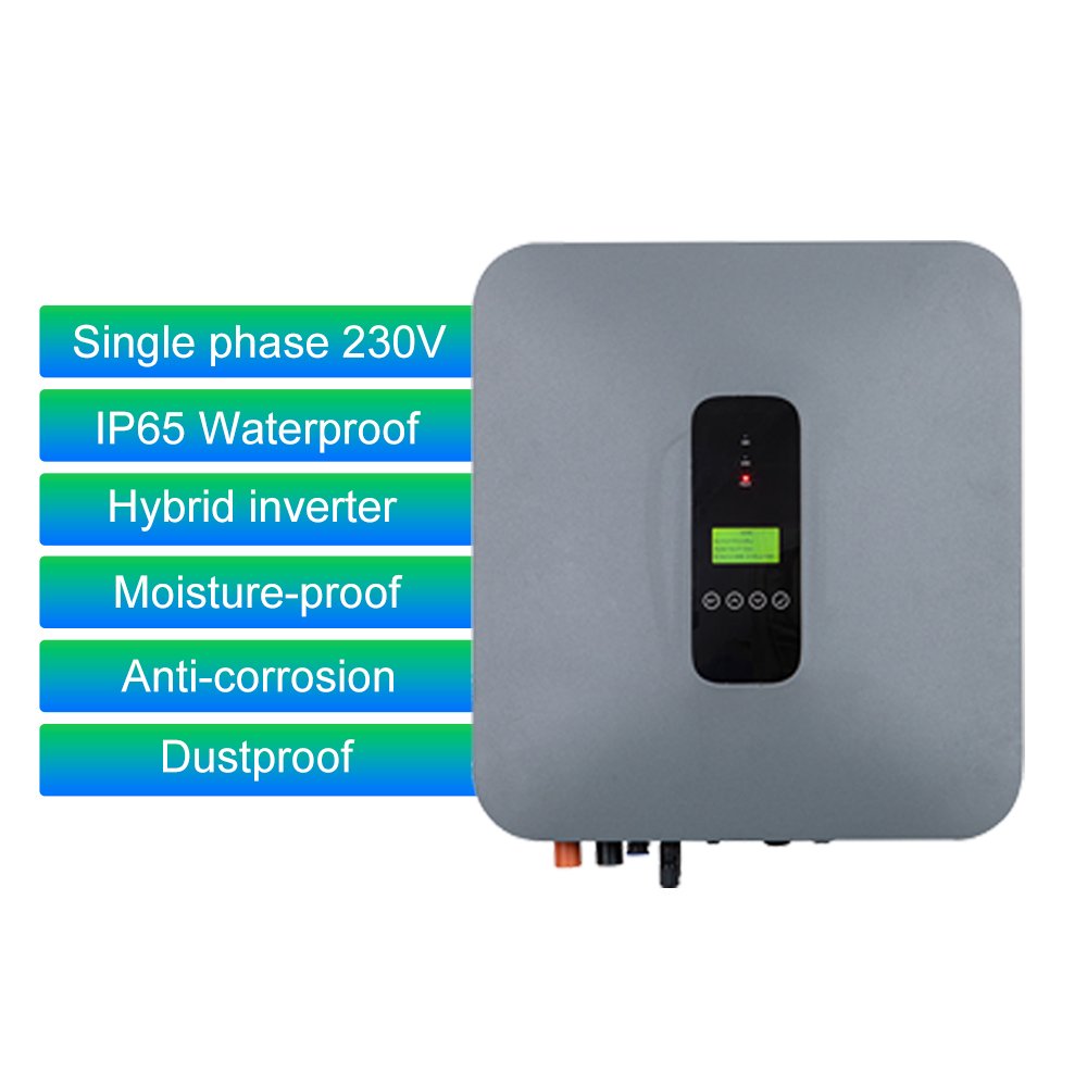 6KW ip65 hybrid solar inverter 48V MPPT single phase Hybrid Inverter for smart hybrid offgrid solar power inverter mppt for home