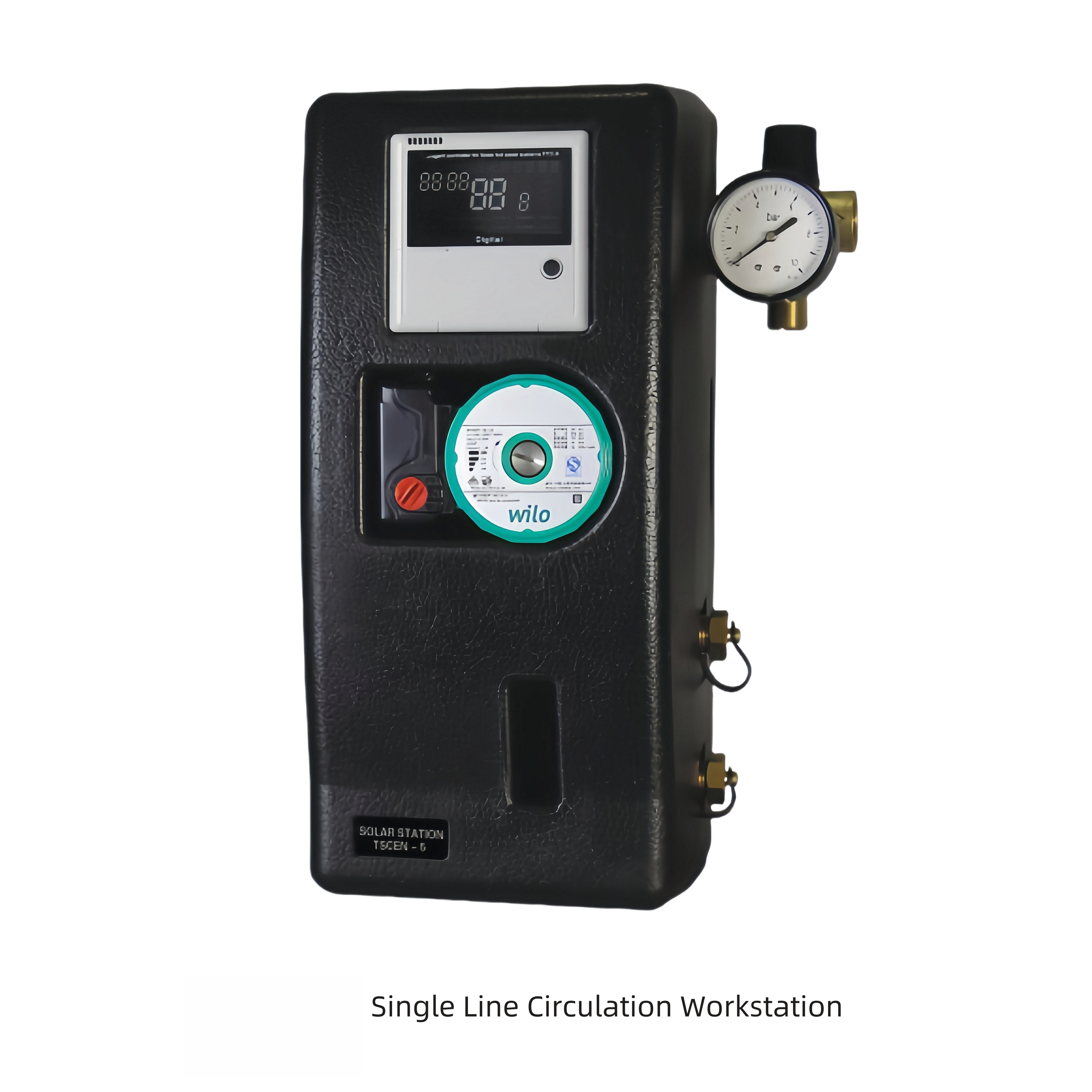 Solar pumping station single pipeline circulation split solar workstation