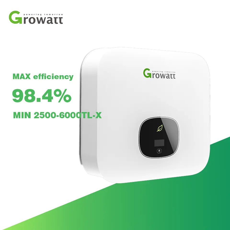 Growatt New Mode 50KW 100Kw 200Kw 300Kw 500Kw Hybrid Solar Inverter On Off Grid For Solar Projects Application