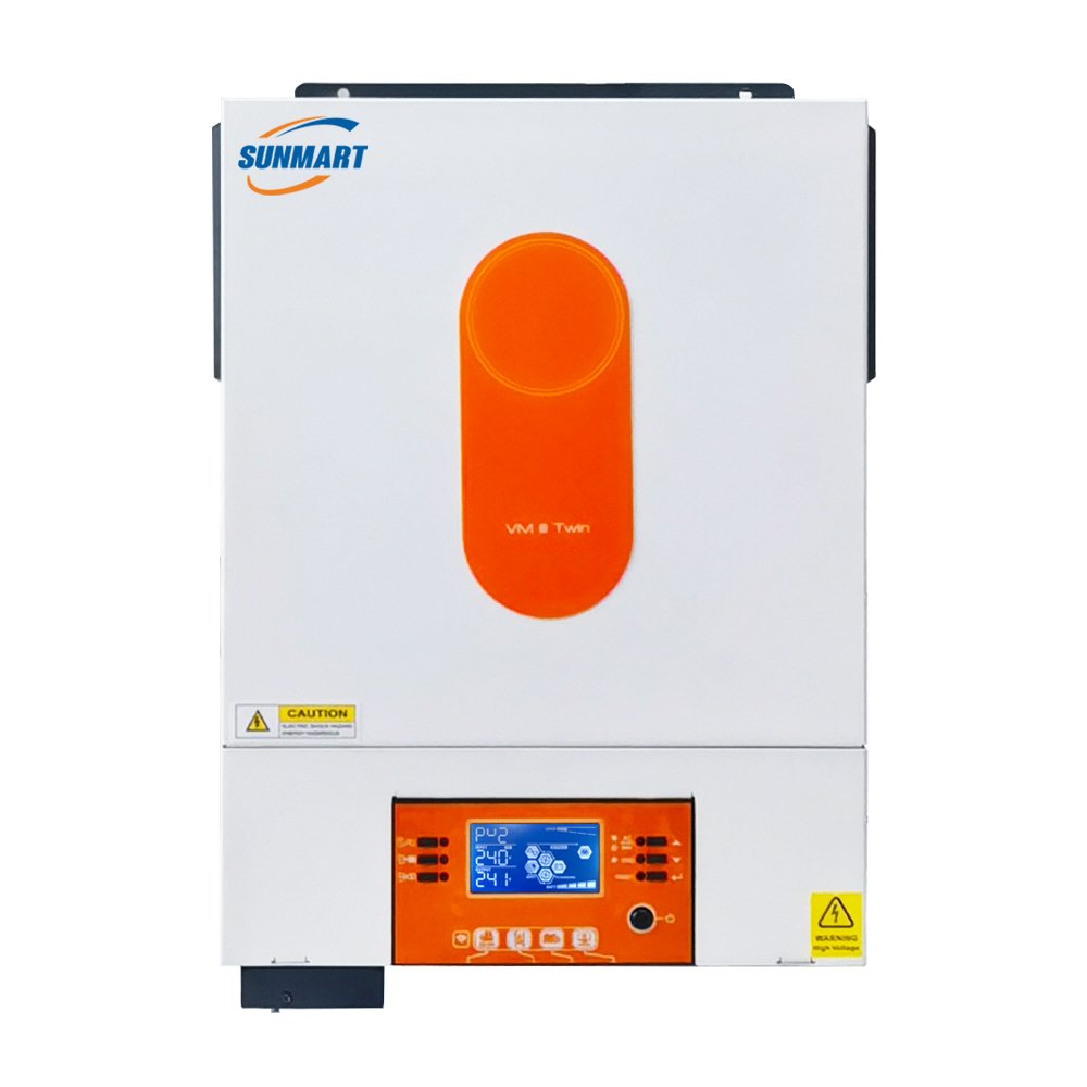 VMIII TWIN 6KW voltronic board solar hybrid inverter built in 48V120A MPPT with dual output solar inverter