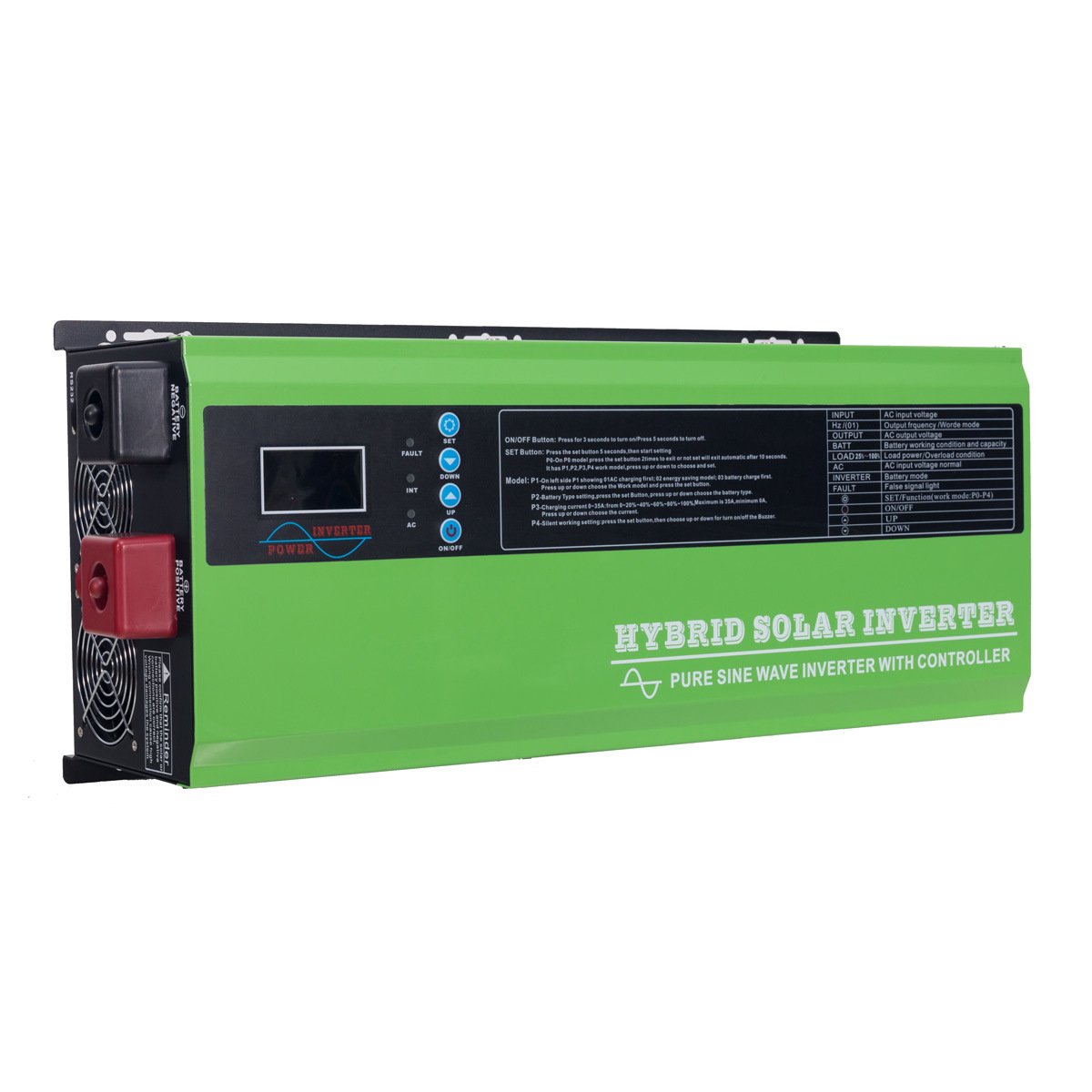 Low Frequency off-Grid Solar Inverter Hybrid 5kw Pure Sine Wave MPPT Inverter Built in 100A Solar Charger