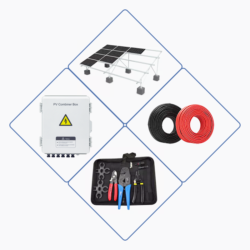 5kW 10kW 20kW 30kW Solar Panels With Battery And Inverter Complete Kit Hybrid Solar Energy System Panel solar Kit Completo