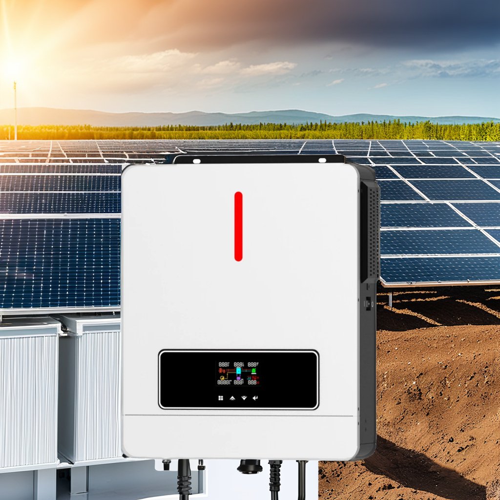 Solar Inverter 3.6KW 4.2KW 6.2KW Single Phase 60~500VDC 120A MPPT Hybrid On/Off Grid Solar Inverters MPPT 140A 2 AC output