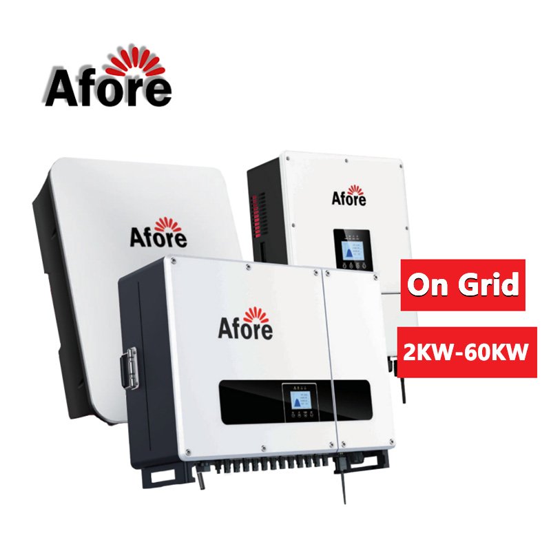 Afore China Wholesale Solar Inverter 10Kw 25Kw 5Kw 8Kw 60Kw 50Kw On Grid Inverter
