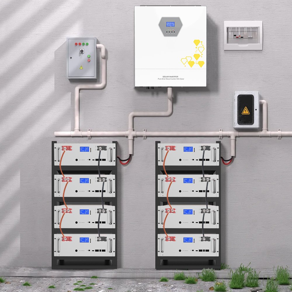 Cobowin 48V Lifepo4 Battery Solar Panel Battery 5kwh 10kwh 15kwh Lithium Rack-Mounted Home Energy Storage Battery Pack