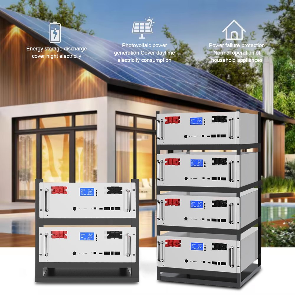 Cobowin 48V Lifepo4 Battery Solar Panel Battery 5kwh 10kwh 15kwh Lithium Rack-Mounted Home Energy Storage Battery Pack
