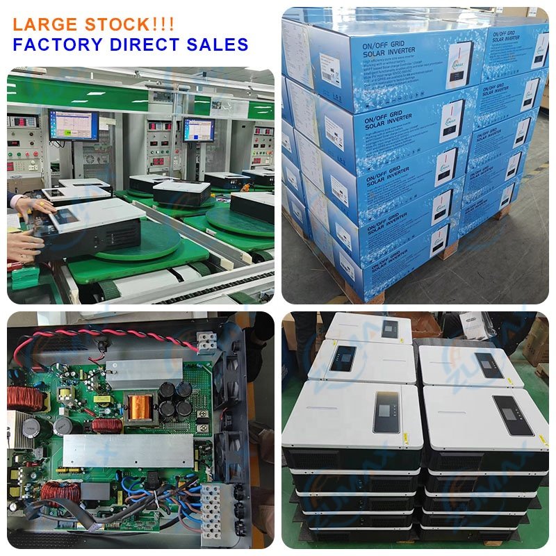 In Stock zuamx 3kva 4.2kw 6.2kw 8kw 10.2kw inverter solar 24v single phase hybrid solar inverter 48v with 120A MPPT