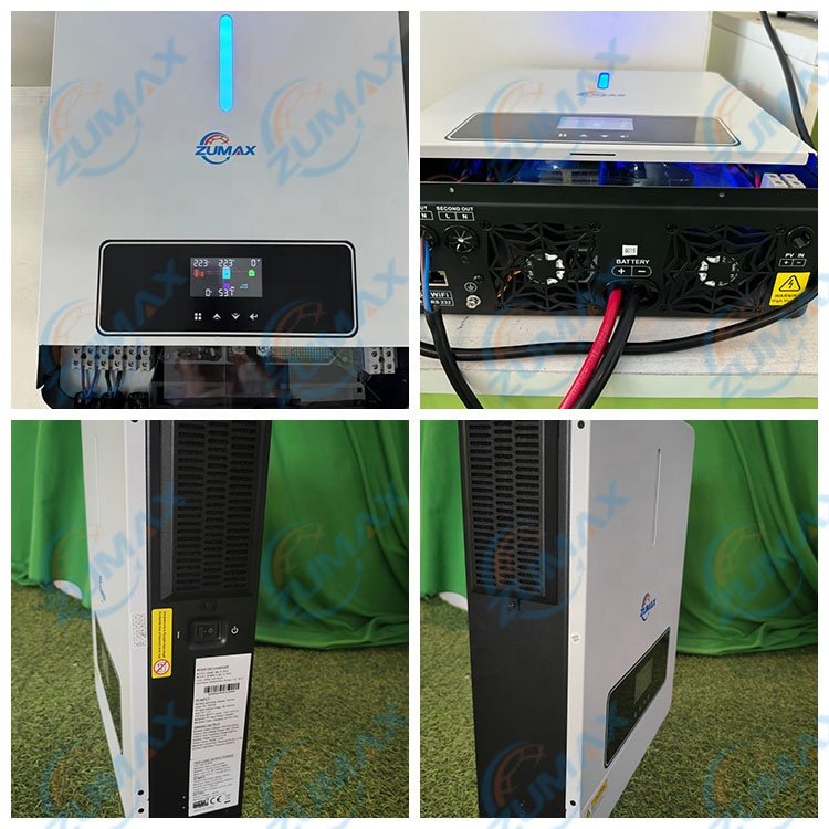 In Stock zuamx 3kva 4.2kw 6.2kw 8kw 10.2kw inverter solar 24v single phase hybrid solar inverter 48v with 120A MPPT