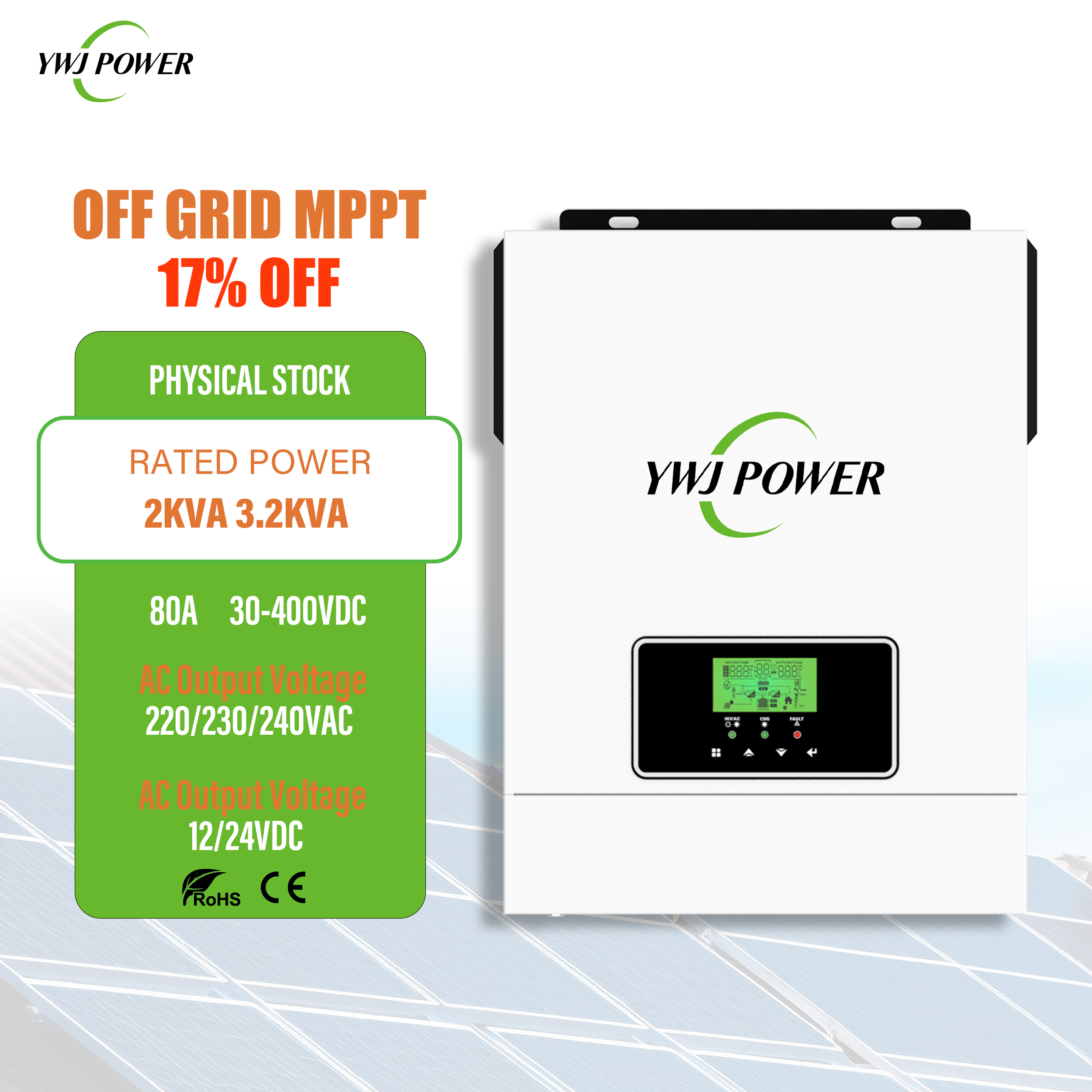 Top 10 2KW Solar Inverters Off-Grid 60Hz Single Output Power Inverter WIFI Home System Single Phase 2000W Input Pv inverter