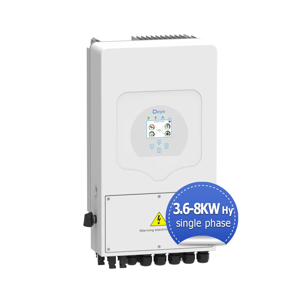 Deye 3.6kw 6kw SUN-8K-SG05LP1-EU Grid Tie Hybrid Inverters Pure Sine Wave Single Phase Hybrid Solar Inverter