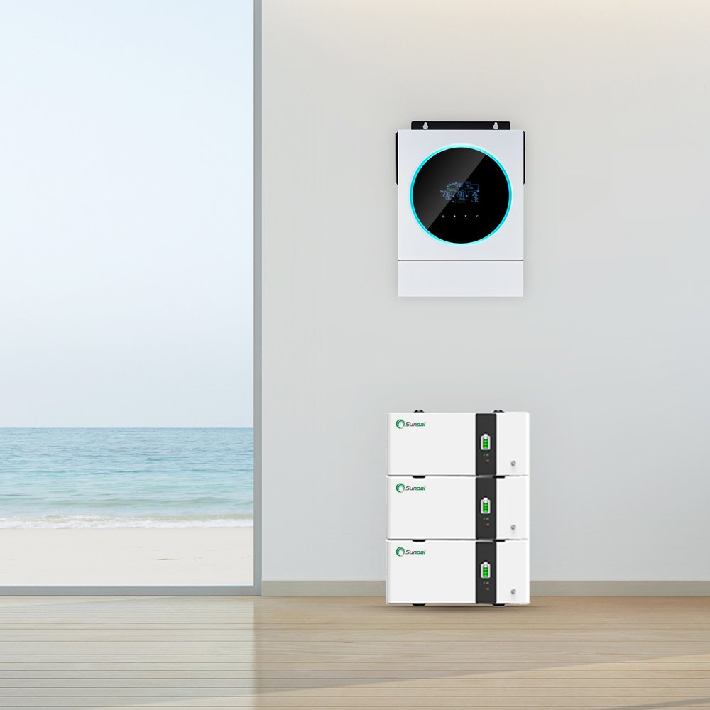 Voltronic Hybrid Solar Power Inverter Mppt 220V 5Kw 6Kw 10Kw Single Phase All In One Off Grid Solar Inverter