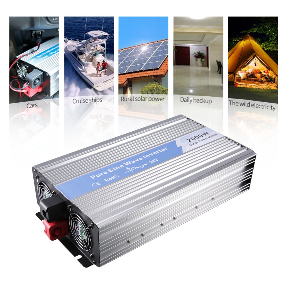 500W 1000W 1500W 2000W 3000W 5000W 12V 24V 48V to 110V 220V dc ac off grid solar inverter pure sine wave power inverters