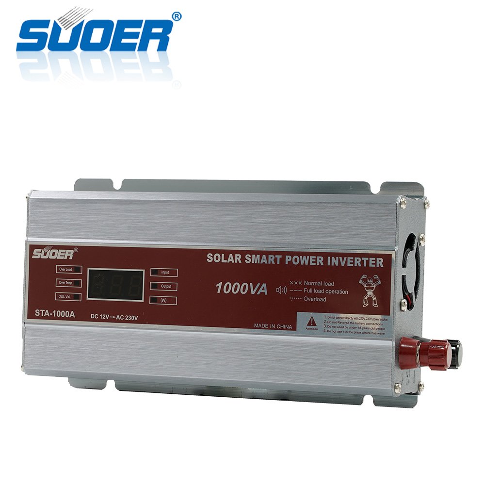 Suoer 12v 220v 1000w modified sine wave inverter off grid inverter Correction Wave Of Solar Inverter 1kw