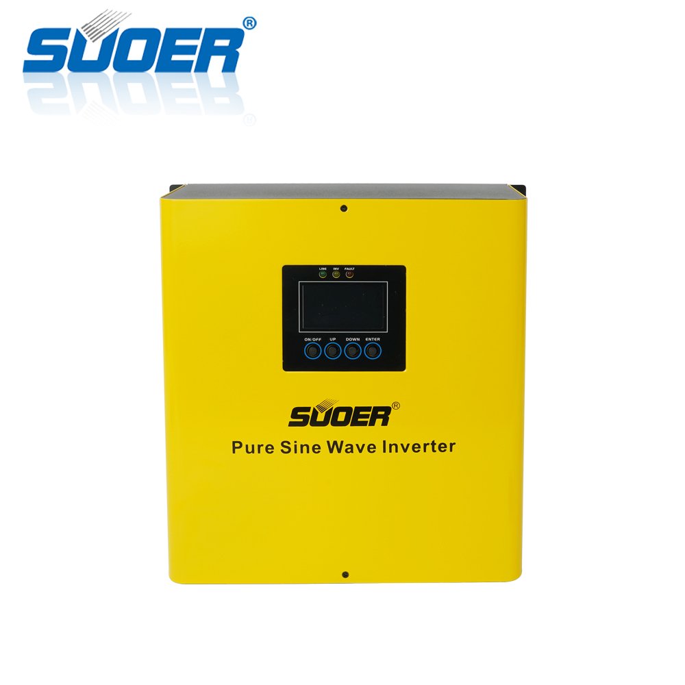 Suoer 12V 1500Va Low Frequency Pure Sine Wave Solar Inverter built-in Charger