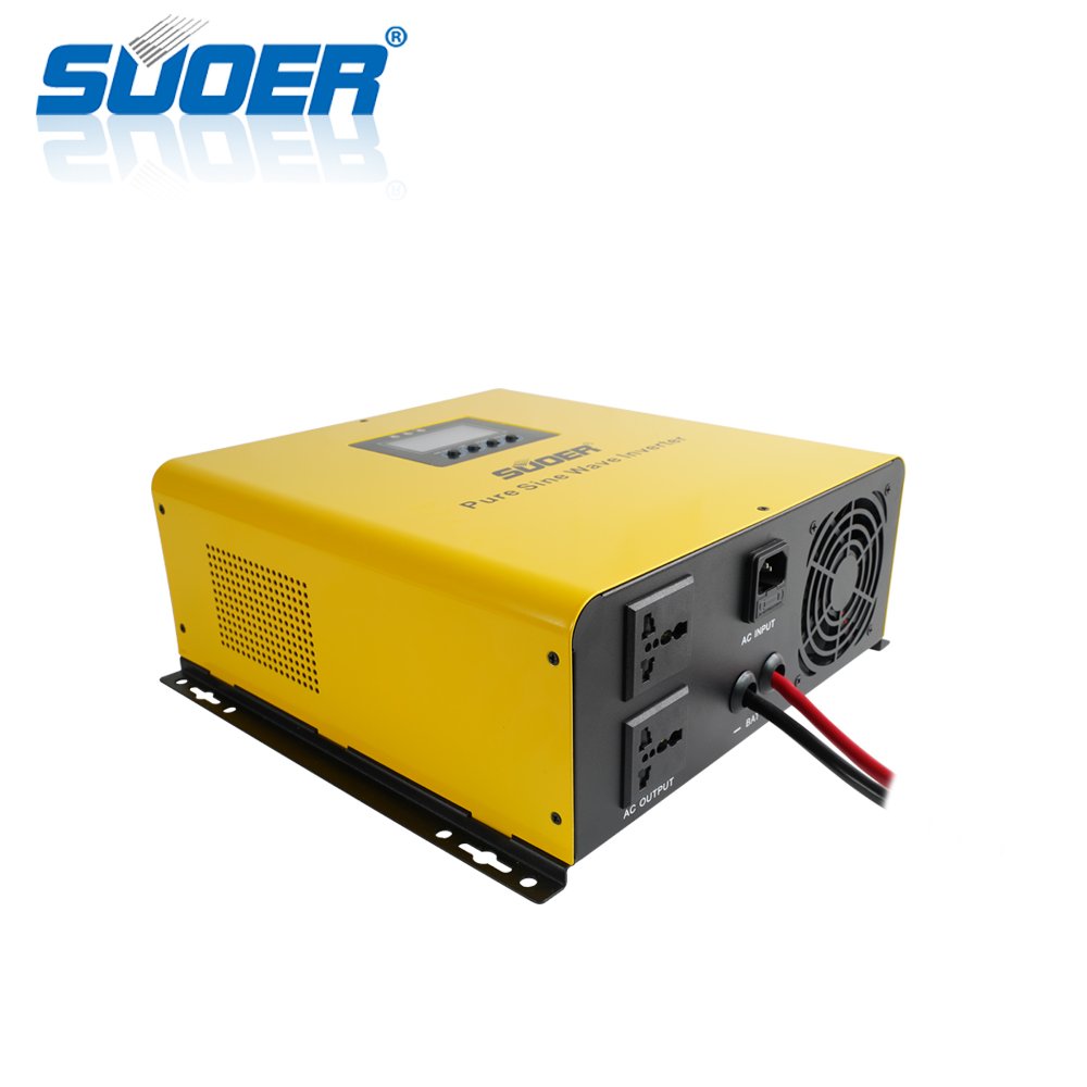 Suoer 12V 1500Va Low Frequency Pure Sine Wave Solar Inverter built-in Charger