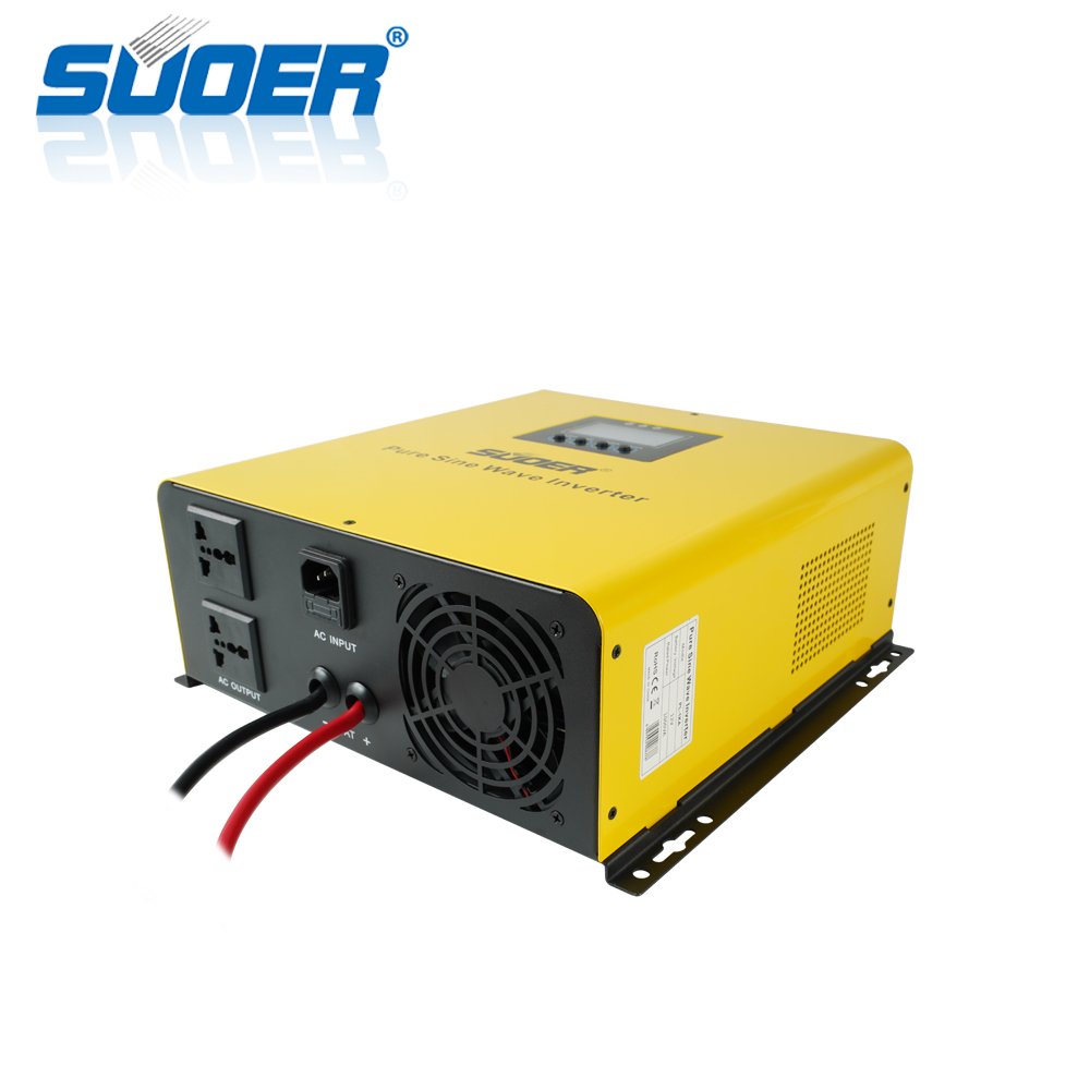 Suoer 12V 1500Va Low Frequency Pure Sine Wave Solar Inverter built-in Charger