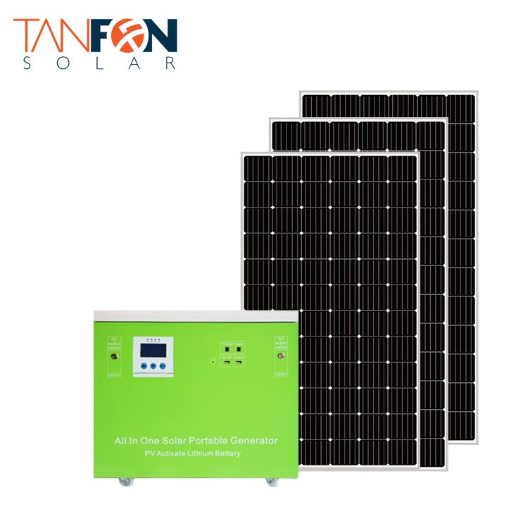 DC 12V 24V 48V off grid generator solar power station 2kw solar generator