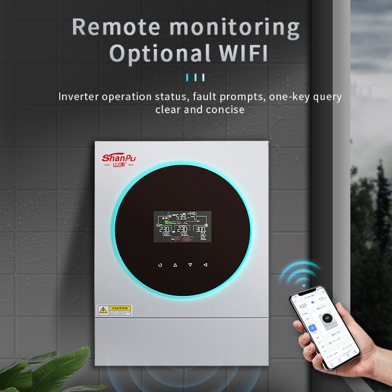 SHANPU 3.5KW 4KW 6KW 10KW supports parallel hybrid grid connection 120V output phase separated 48V AC MPPT solar inverter