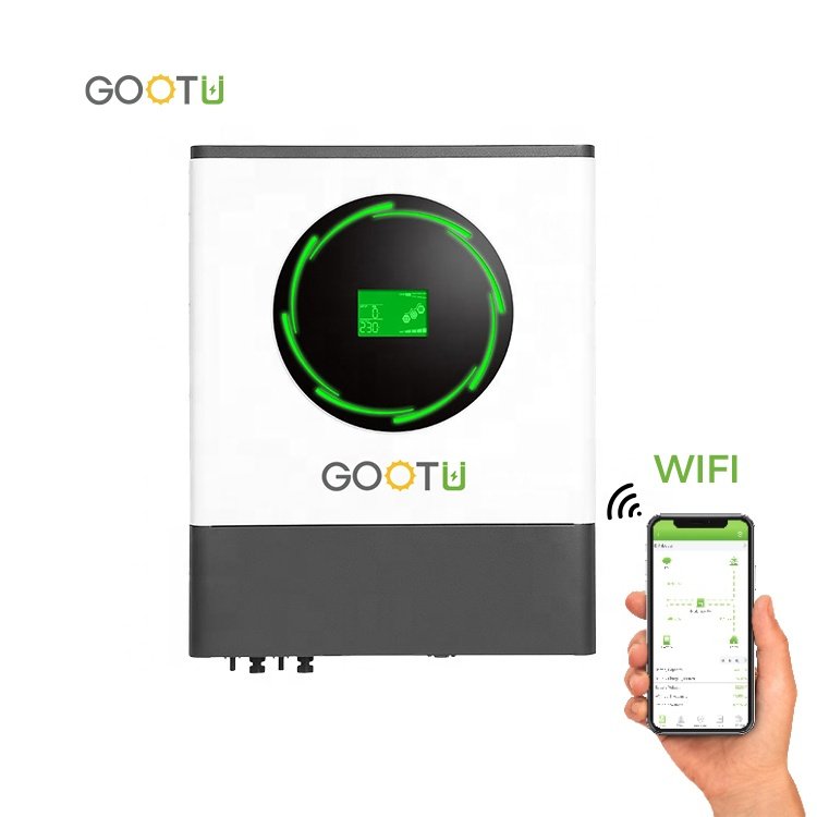 GOOTU 8kw Hybrid Solar Inverter On Off Grid Solar System Grid Tie Inverter With Battery Backup
