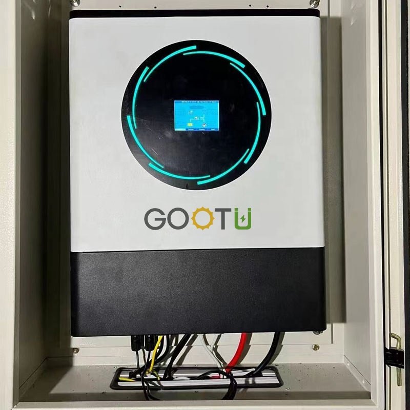 GOOTU 8kw Hybrid Solar Inverter On Off Grid Solar System Grid Tie Inverter With Battery Backup